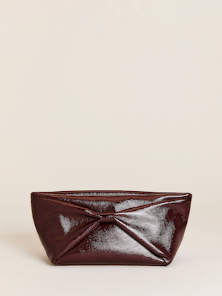Reformation - Black Leather Woven Basket-Style Bucket Bag – Current Boutique