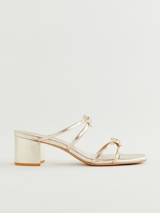 REFORMATION Porto Sandal hot white size 7